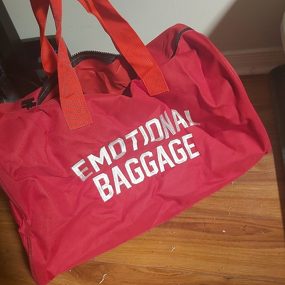 *2 for $22*"Assholes Live Forever" / "Emotional Baggage" duffle bag - Picture 2 of 4